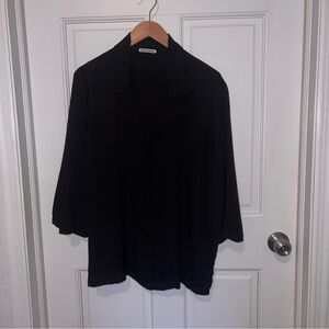 Reformation Black Blouse